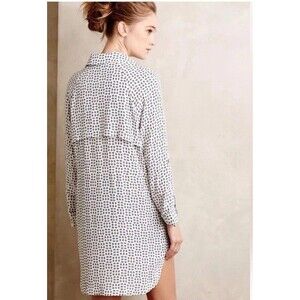 Cartonnier Womens Sightseer Trench Roll Tab Sleeve Pockets Shirt Dress Size L